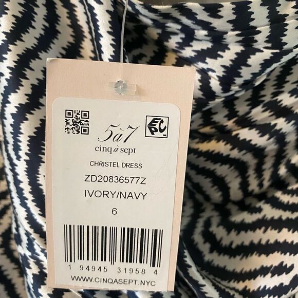 NWT  CINQ A SEPT CHRISTEL DRESS Size 6 - Picture 8 of 9